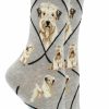 Ncaa Socks * | Budget Whd Crazy Socks Crew Wheaten Terrier Socks For Women Gift For Dog Lovers Gray