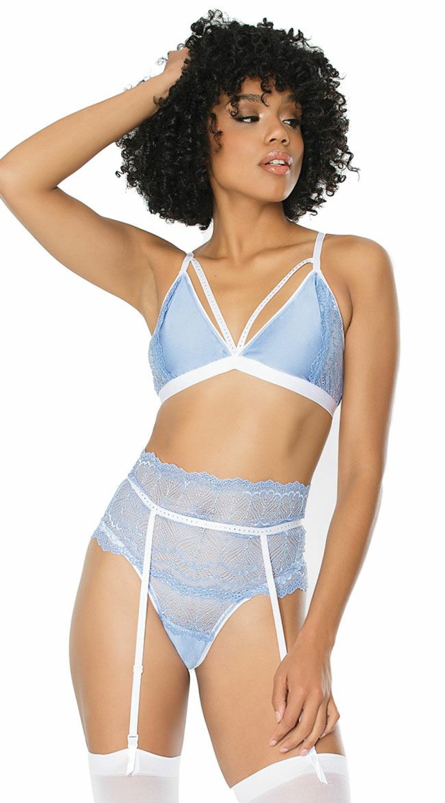 Lingerie * | Coquette Powder Blue All For You Bralette Set