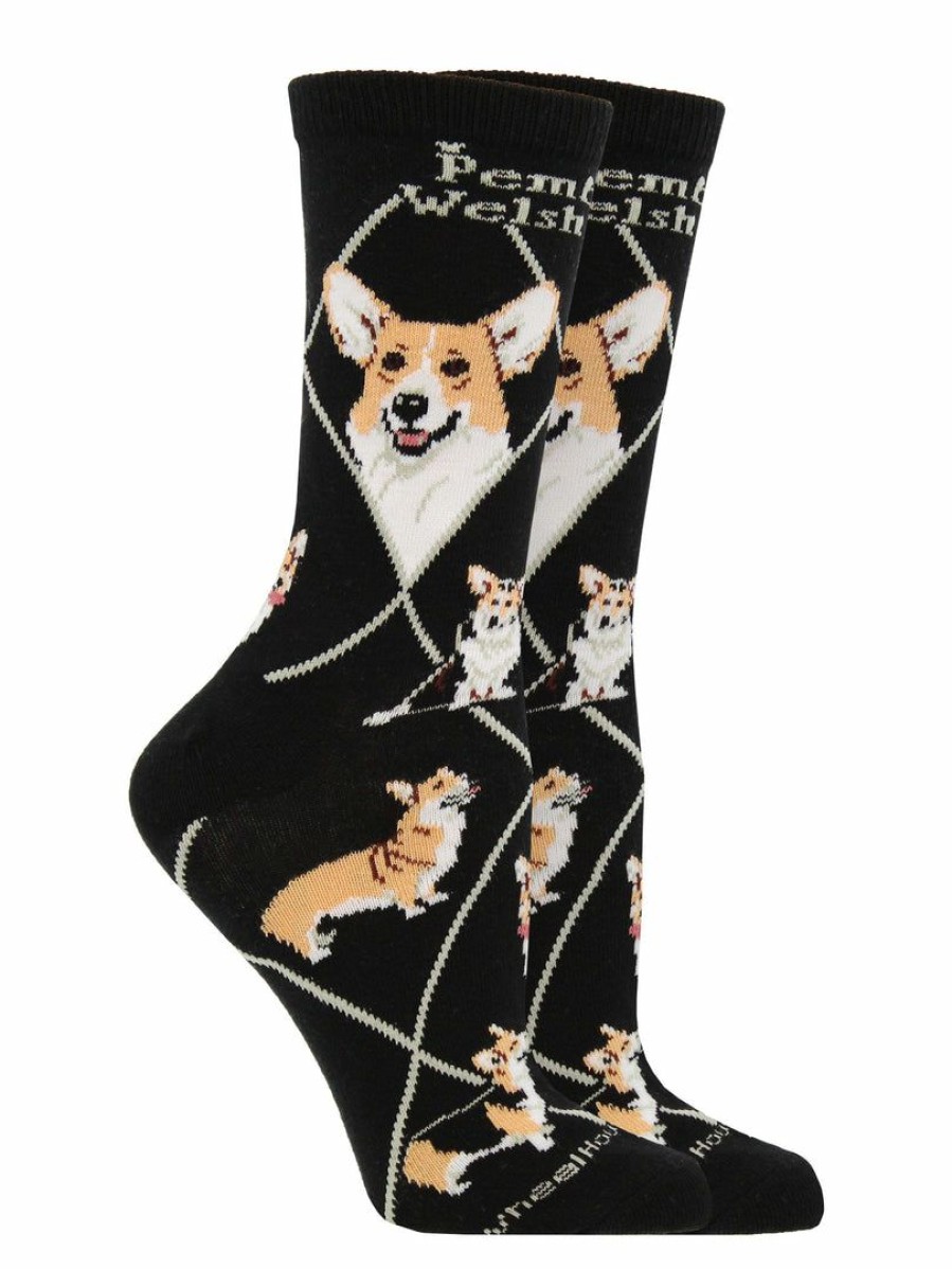 Ncaa Socks * | Best Reviews Of Whd Corgi Pembroke Socks For Women Gift For Dog Lovers