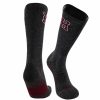 Ncaa Socks * | Best Sale All Schools Tck Harvard University Socks Crimson Red Pure Merino Wool Far Trek Charcoal/Crimson/White