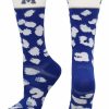 Ncaa Socks * | Deals Tck All Schools Memphis Tigers Socks Womens Savage Crew Socks Blue/Gray