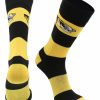 Ncaa Socks * | Outlet Tck Missouri Tigers Socks Game Day Striped Crew Socks Black/Gold