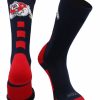 Ncaa Socks * | Coupon Tck All Schools Fresno State Bulldogs Socks Baseline Crew Navy/Scarlet