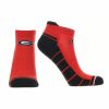 Ncaa Socks * | Brand New Tck Georgia Bulldogs Low Cut Ankle Socks With Tab All Schools Red/Black