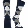 Ncaa Socks * | Brand New Tck All Schools Penn State Nittany Lions Argyle Dress Socks Ncaa Fanwear Crew Length Navy/Grey/White