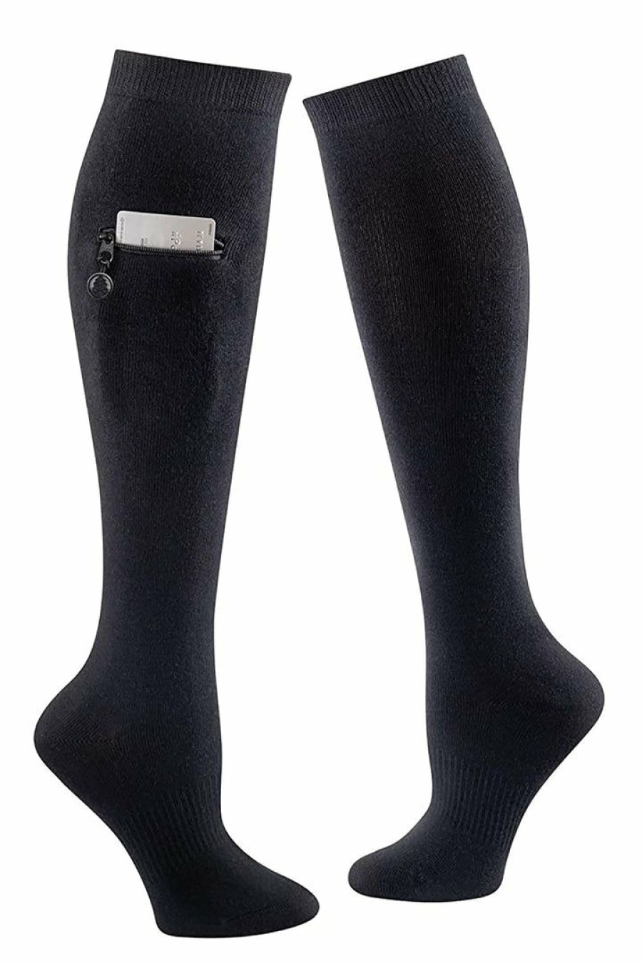 Ncaa Socks * | Best Reviews Of Iq Performance Knee High Socks With Pocket Miss Zippy Basic Socks