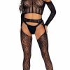 Lingerie * | Leg Avenue She'S Trouble 2-Piece Bodystocking