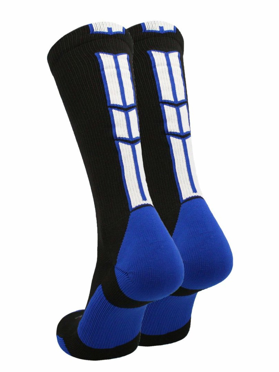 Ncaa Socks * | Coupon Tck United States Air Force Academy Socks Air Force Falcons Baseline 3.0 Crew Socks Black/Royal/White