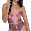 Lingerie * | Roma Strawberry Sherbet Teddy