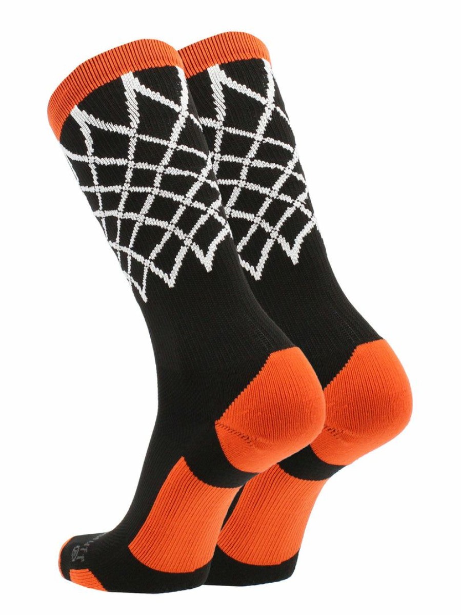 Ncaa Socks * | Outlet Madsportsstuff Elite Basketball Socks With Net Crew Length Made In The Usa