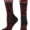 Ncaa Socks * | Budget Tck All Schools Texas State Bobcats Socks Womens Savage Crew Socks Maroon/Black