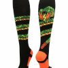 Ncaa Socks * | Best Reviews Of Madsportsstuff Crazy Snake Over The Calf Athletic Socks Baseball Socks