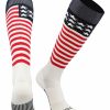 Ncaa Socks * | Cheap Tck Stars And Stripes Usa Flag Baseball Socks White/Navy/Scarlet