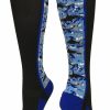 Ncaa Socks * | Flash Sale Madsportsstuff Digital Camo Shark Socks Over The Calf Black/Blue/White