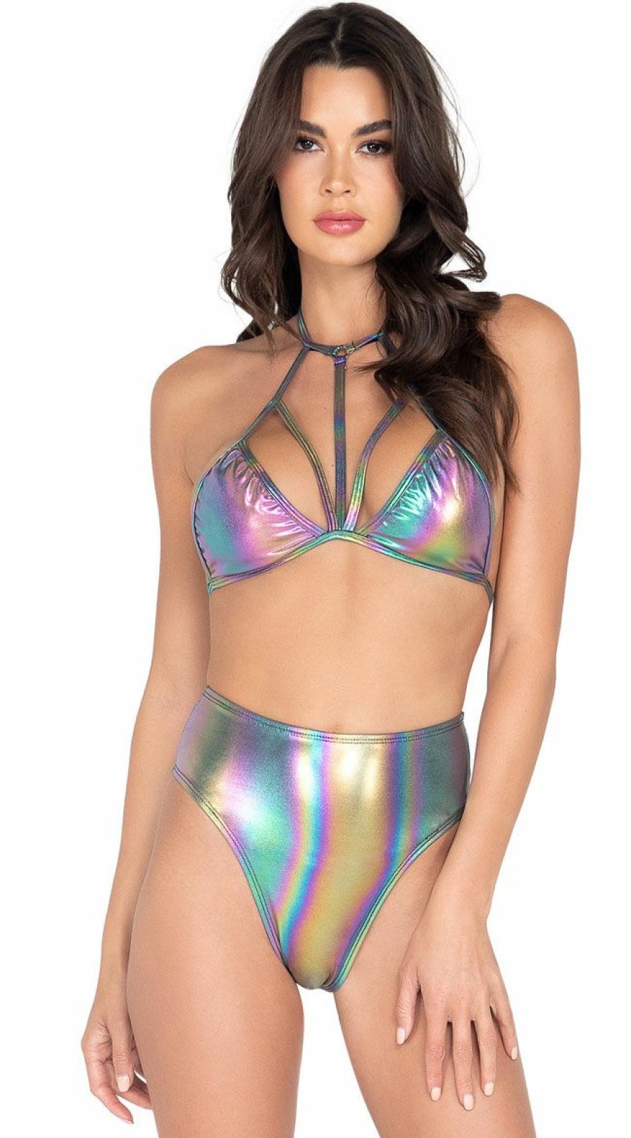 Dancewear * | Roma Iridescent High Waist Short