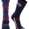 Ncaa Socks * | Hot Sale Tck Fresno State Bulldogs Socks Fresno State University Bulldogs Champion Crew Socks All Schools Blue/Cardinal