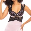 Lingerie * | Oh La La Cheri Pink Me Up Chemise Set