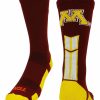 Ncaa Socks * | Cheapest Tck Sports Minnesota Golden Gophers Socks Baseline 3.0 Crew Maroon/Gold/White