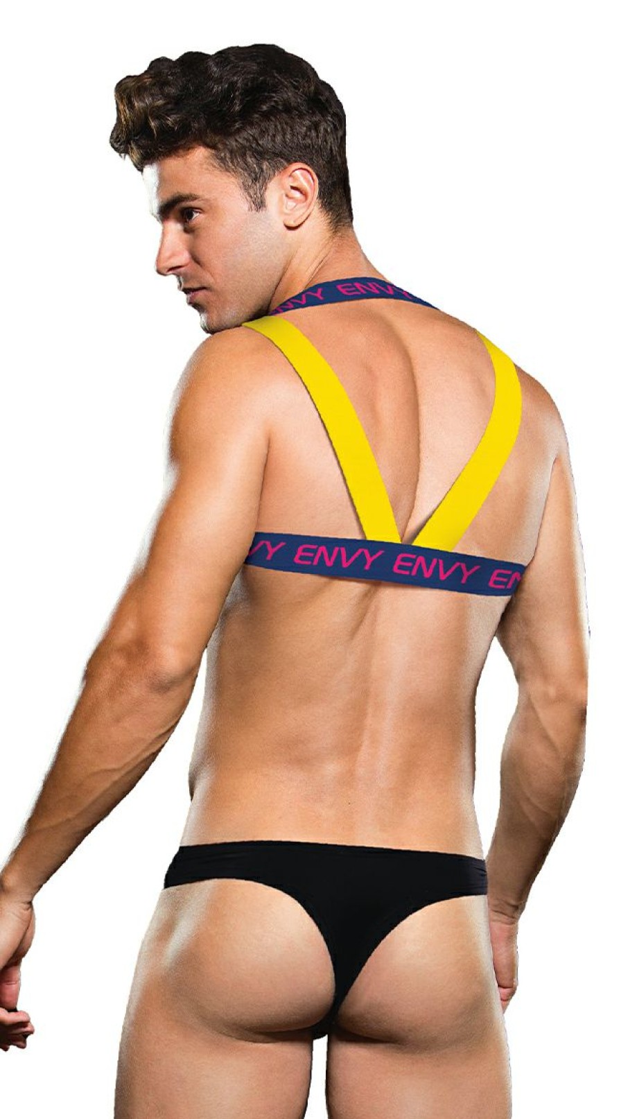 Lingerie * | Baci Men'S Envy Colorful Logo Harness