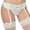 Lingerie * | Oh La La Cheri Satin And Lace Garterbelt