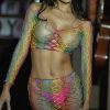 Dancewear * | Yelete Rainbow Fishnet Dance Set