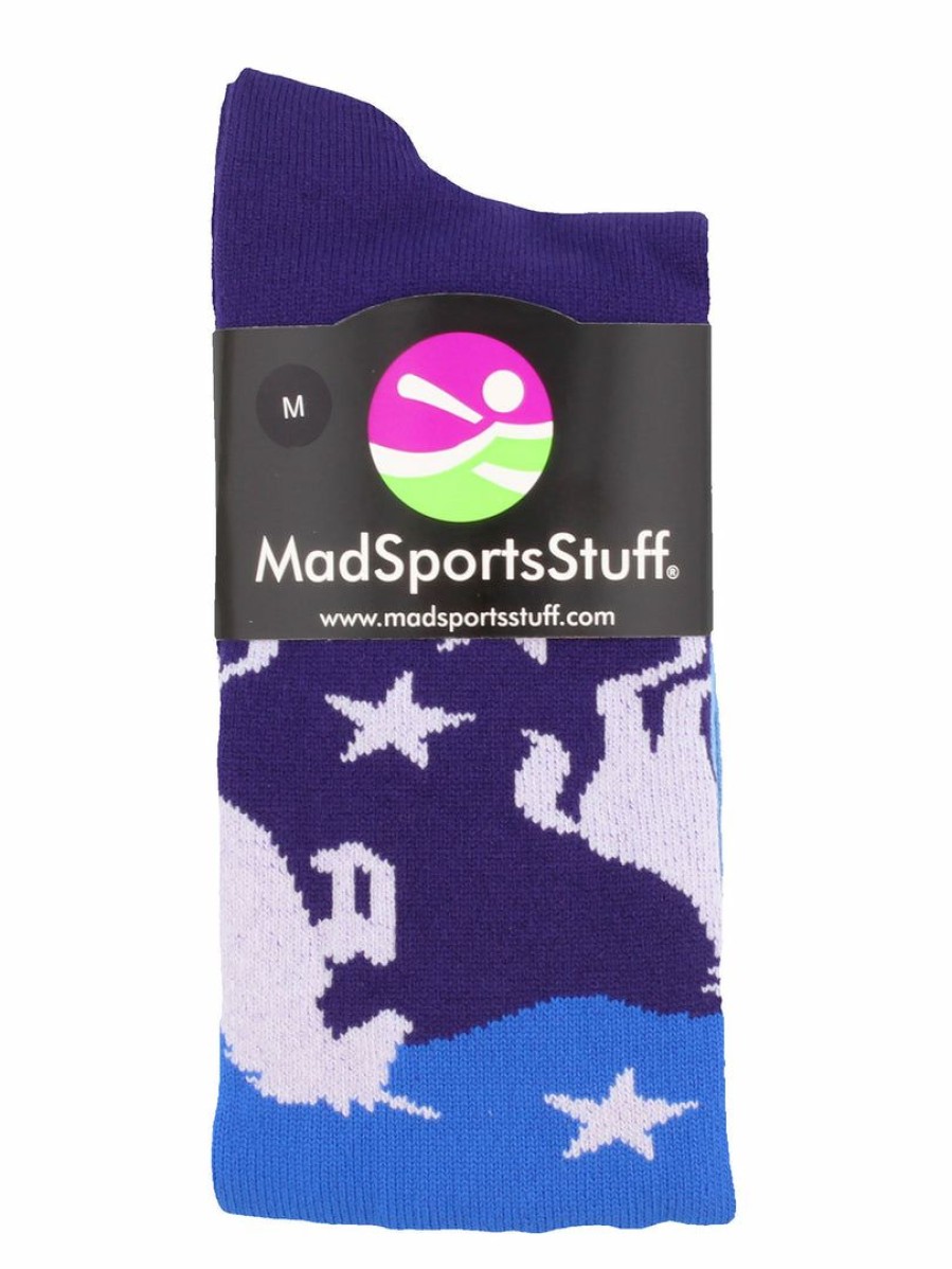 Ncaa Socks * | Budget Madsportsstuff Neon Unicorn Socks Over The Calf Neon Pink/Blue/Purple