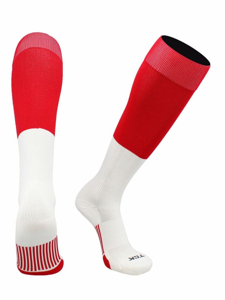 Ncaa Socks * | Promo Tck Baseball Socks Long Football Socks Men Youth Boys Over The Calf End Zone