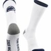 Ncaa Socks * | Best Deal Tck Penn State Nittany Lions Socks Basic Crew White Socks All Schools White/Navy/Grey