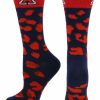 Ncaa Socks * | Buy Tck All Schools Arizona Wildcats Socks Womens Savage Crew Socks Blue/Cardinal