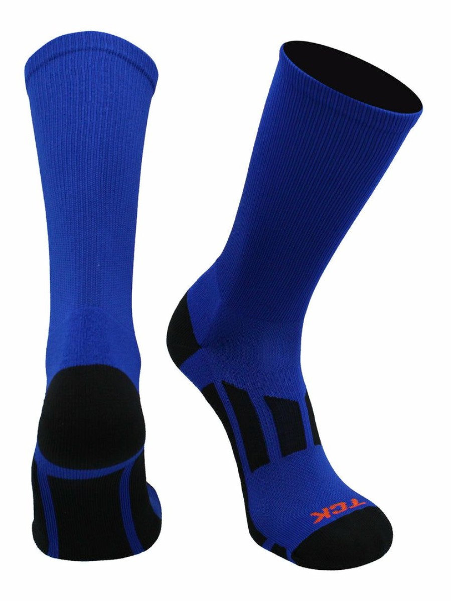 Ncaa Socks * | Top 10 Basketball Socks Tck Solid Performance 2.0 Crew Socks Elite Athletic Socks For Men And Women, Boys And Girls