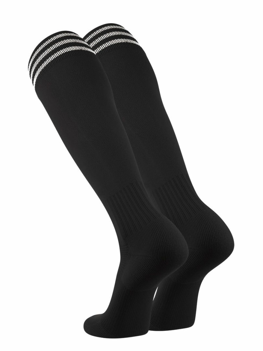 Ncaa Socks * | Top 10 Tck Soccer Socks With Stripes- For Boys Or Girls- Men Or Women Extra Cross-Stretch For Shin Guards