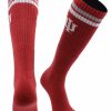 Ncaa Socks * | Best Reviews Of Tck All Schools Indiana Hoosiers Socks Throwback Tube Crimson/Cream/Grey