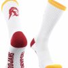 Ncaa Socks * | Deals Tck Usc Trojans Socks Basic Crew White Socks White/Gold/Red