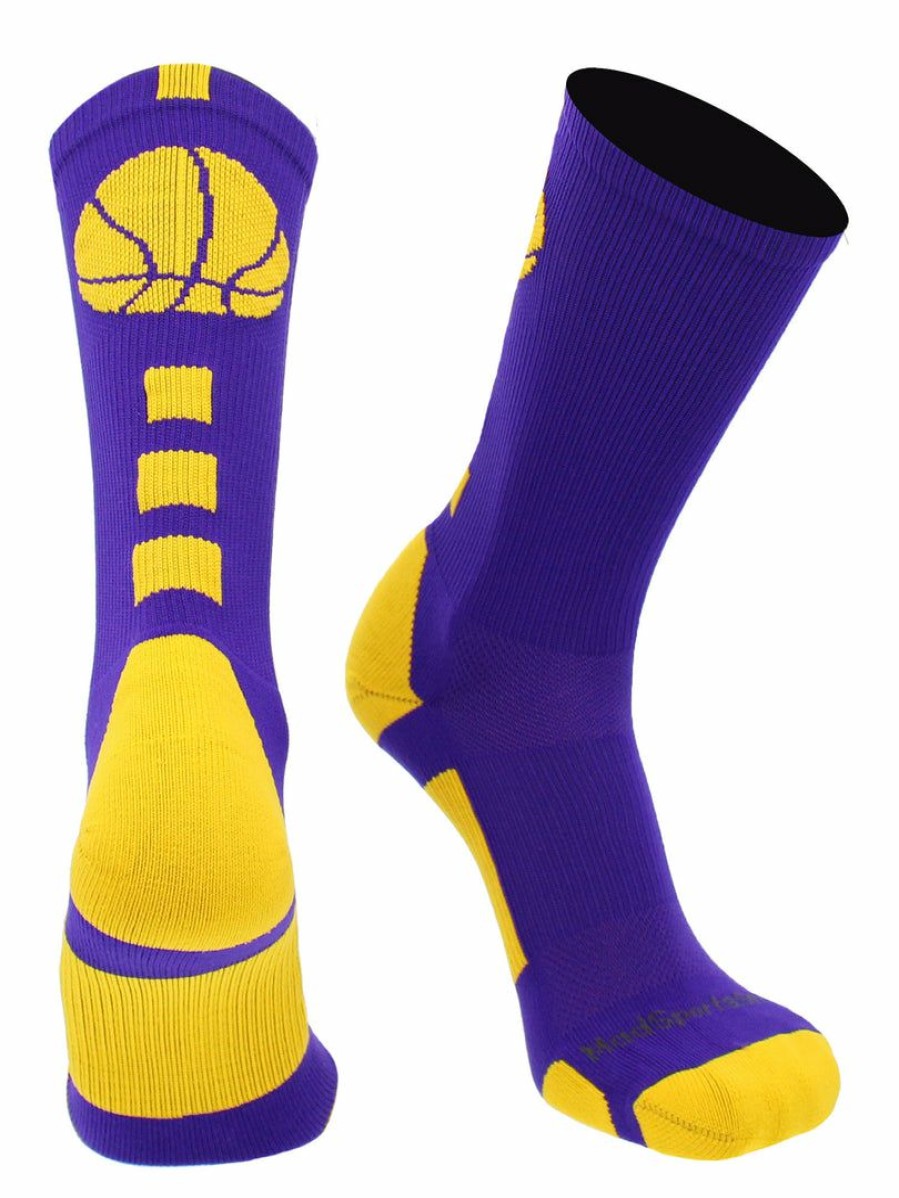 Ncaa Socks * | Cheapest Madsportsstuff Basketball Socks For Boys, Girls, Men, Women- Athletic Crew Socks Youth And Adult Sizes -Made In The Usa