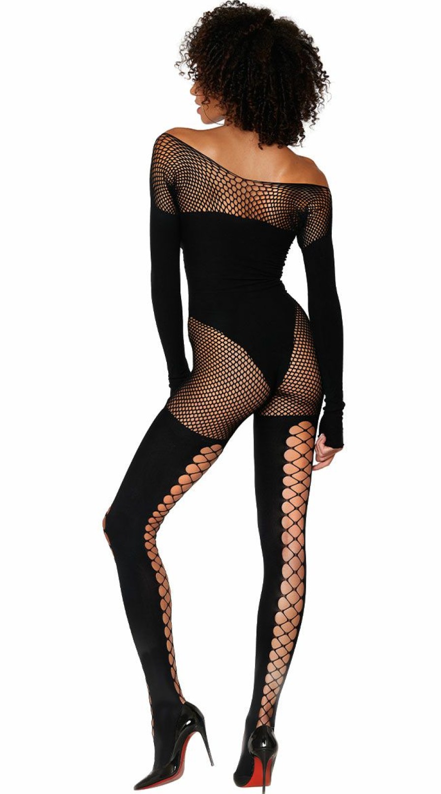 Lingerie * | Dreamgirl Mesh And Net Bodystocking