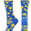 Ncaa Socks * | Best Deal Tck Ucla Bruins Socks Womens Savage Crew Socks All Schools Ucla Blue/Gold