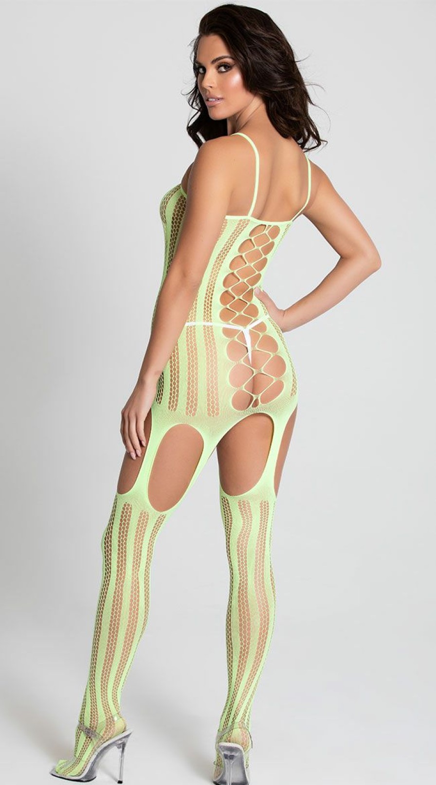 Lingerie * | Lipstick Neon Net Bodystocking