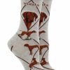 Ncaa Socks * | Wholesale Whd Vizsla Socks For Women Gift For Dog Lovers Gray