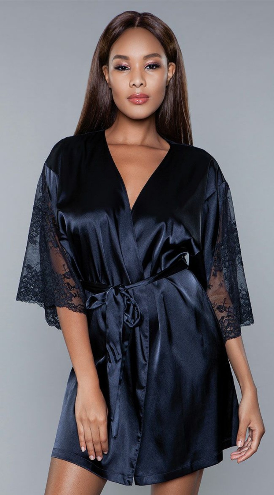 Lingerie * | Be Wicked Grace Kimono Robe