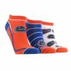 Ncaa Socks * | Buy Tck All Schools Florida Gators No Show Socks Full Field 3 Pack Blue/Orange/White