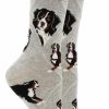 Ncaa Socks * | Top 10 Whd Crazy Socks Crew Bernese Mountain Dog Socks For Women Gift For Dog Lovers