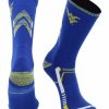 Ncaa Socks * | Coupon Tck West Virginia Mountaineers Socks West Virginia University Mountaineers Champion Crew Socks Blue/Gold