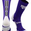 Ncaa Socks * | Top 10 Tck Kansas State Wildcats Socks Baseline 3.0 Crew All Schools Purple/White/Graphite