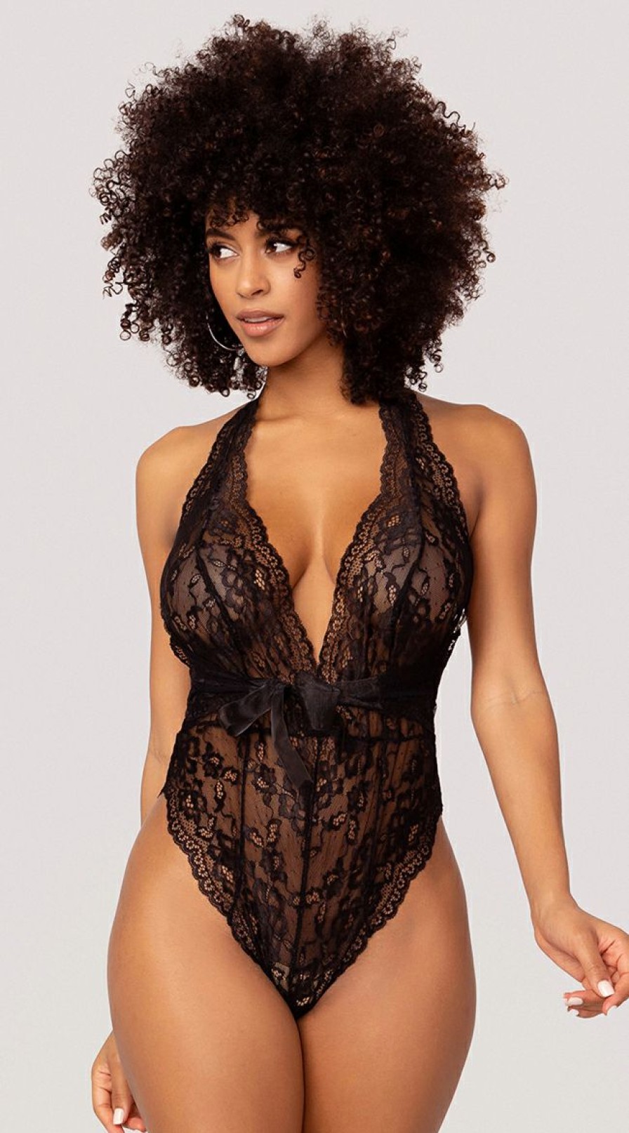 Lingerie * | Yandy Tied In Lace Teddy