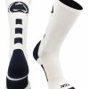 Ncaa Socks * | Outlet Tck Penn State Nittany Lions Socks Baseline Crew All Schools White/Blue