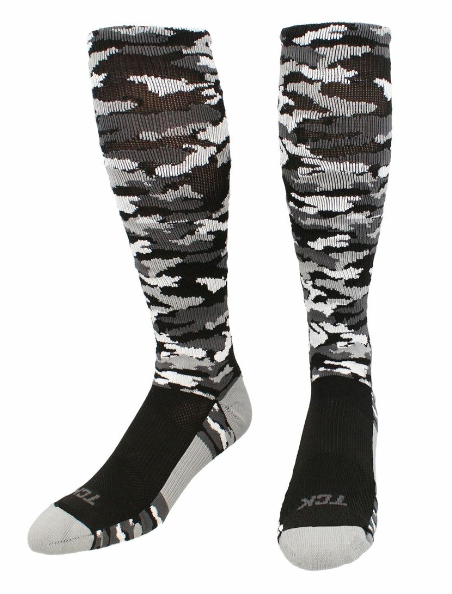 Ncaa Socks * | Coupon Crazy Socks Over The Calf Tck Sports Elite Performance Over The Calf Camo Socks