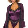 Lingerie * | Oh La La Cheri It'S A Wrap Satin Robe