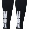 Ncaa Socks * | Promo Madsportsstuff Over The Calf Athletic Team Socks For Softball Baseball Soccer Football Baseball Socks Black/Graphite/White