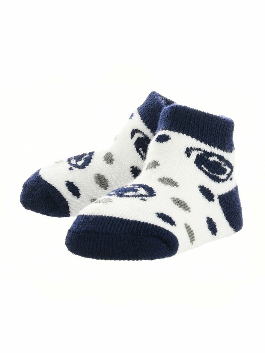 Ncaa Socks * | Outlet Tck Penn State Nittany Lions Toddler Socks Low Cut Little Fan Navy/Grey/White