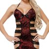 Lingerie * | Starline Strappy Side Halter Chemise